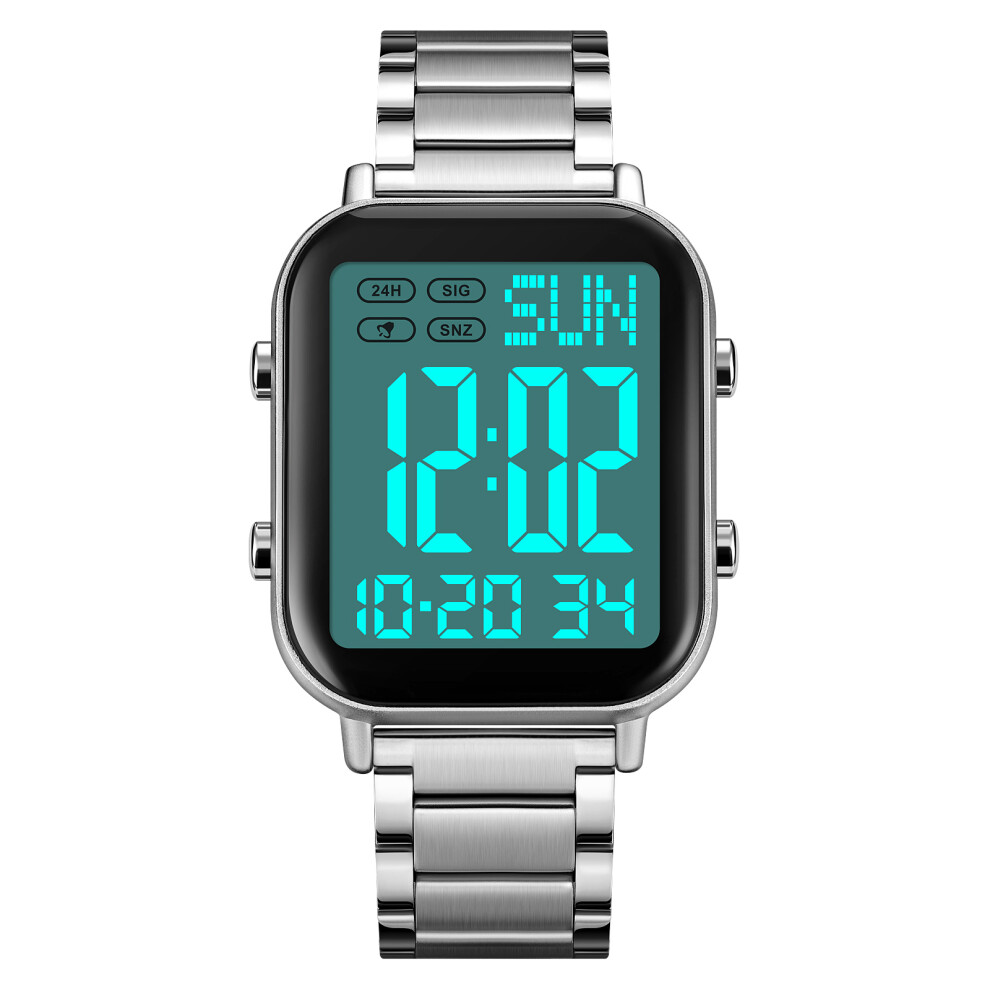 Men Women Digital Sports Watch 30M Waterproof With Alarm Countdown & Dual Time 3431385107577