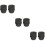 6Pièces Petit Bouchon Saxophone Soprano Noir Plastique Robuste Usage 10