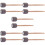 10Stk Kreative Percussion Drumsticks Grau Aus Holz Und Eva Material 8