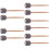 10Stk Kreative Percussion Drumsticks Grau Aus Holz Und Eva Material 10
