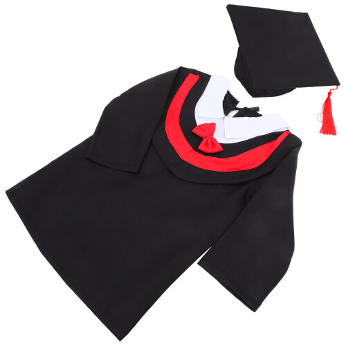 5Stk Kinderabschlussrobe Mit Hut Tassel Für Schulfeier