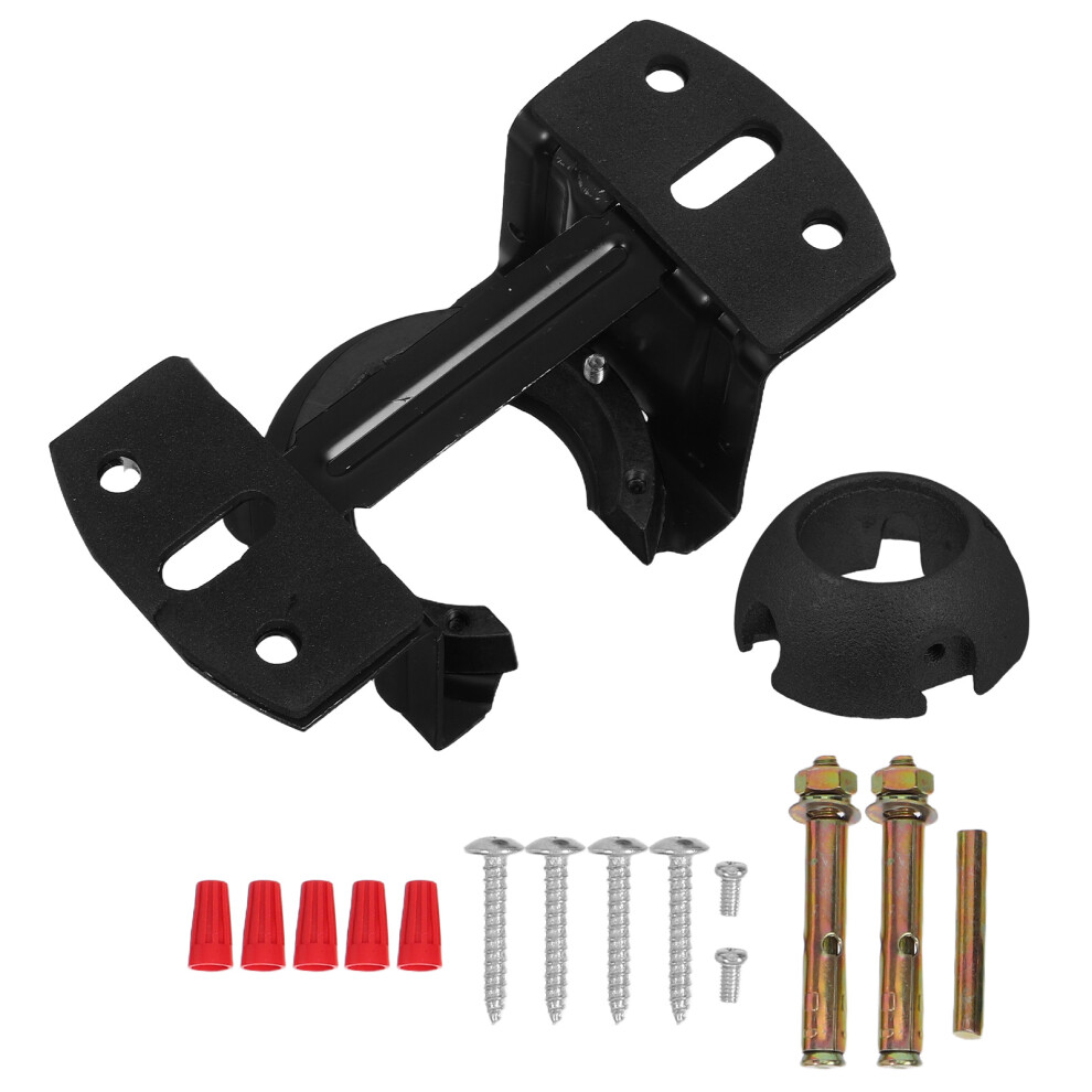 4Sets Black Ceiling Fan Hanging Bracket With Sloped Ceiling Adapter 3342071361886