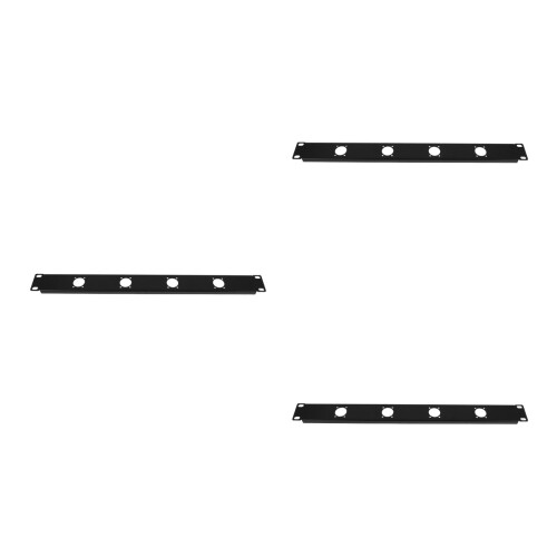 3Pièces De Montage Xlr, Rack Audio Pivotant Robuste Noir 1