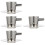 4Sets Hochwertiges - Und Teegeschirr Set in Silber 5