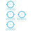 20Pcs 360 Degree Swing Arm Protractor Blue Plastic Math Teaching Tools 7