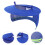 Protection Soleil Casquette Bleu Ajustable Avec Filet 5