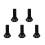 5Pièces Support Mural Compact ABS Pour Enceintes Maison Noir 6
