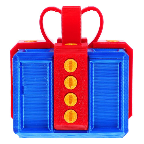 4Sets Plastic Fun Gift Box Model Decor for Office and Home