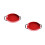 2Pcs Red Ceramic Pie and Baking Dishes with Side Handles for Oven Use 4