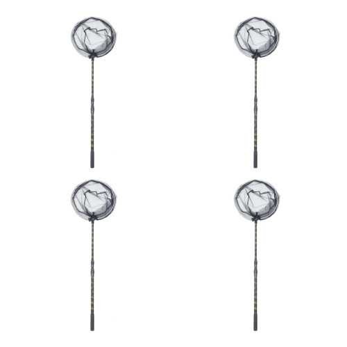 4Pcs Fishing Net Replacement Black Corrosion-Resistant Telescopic 1
