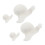 20Pièces Figurines Résine Mini Escargot Accessoires Créatifs Blancs 1