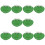 10Pcs Men Urinal Scented Deodorizer Screens Green ABS Silicone Pads 10