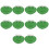 10Pcs Men Urinal Scented Deodorizer Screens Green ABS Silicone Pads 9