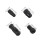 5Ensembles Capsule Valve Vélos Aluminium Noir Durable Décoratif 2