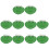 10Pcs Men Urinal Scented Deodorizer Screens Green ABS Silicone Pads 8