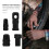 5Ensembles Capsule Valve Vélos Aluminium Noir Durable Décoratif 8