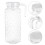 5Pcs Large Transparent Water Kettle Portable Reusable Leak-Proof Mug 8