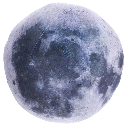 2Pcs Grey Plush Sphere Cushion Cozy Round Throw Pillow for Couch Decor 1