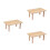 3Pcs Natural Wood Hamster Activity Platform Multi-Color Cage Accessory 9