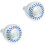 2Pcs High Pressure Silver Shower Head Plastic Fixed for Home Bathroom 4