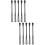 10Pcs Practical Plastic Egg Whisk Spoon Combo for Kitchen Baking 9