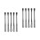 10Pcs Practical Plastic Egg Whisk Spoon Combo for Kitchen Baking 6