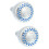 2Pcs High Pressure Silver Shower Head Plastic Fixed for Home Bathroom 8