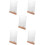 5Pcs Acrylic Sign Holders with Stable Wooden Base for Table Display 10