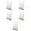 5Pcs Acrylic Sign Holders with Stable Wooden Base for Table Display 9