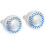 2Pcs High Pressure Silver Shower Head Plastic Fixed for Home Bathroom 5