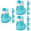 12Pcs Silicone Cat Claw Covers Anti-Scratch Adjustable Boots 8