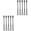 10Pcs Practical Plastic Egg Whisk Spoon Combo for Kitchen Baking 5