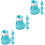 12Pcs Silicone Cat Claw Covers Anti-Scratch Adjustable Boots 7