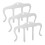 9Pcs Multi-Function Music Sheet Clips Silver Metal Clamp for Reading 1