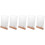 5Pcs Acrylic Sign Holders with Stable Wooden Base for Table Display 11