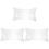 3Pcs Portable Transparent Camping Pillow Inserts Easy Inflate Cushions 4