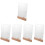5Pcs Acrylic Sign Holders with Stable Wooden Base for Table Display 7