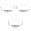 3Pcs Resin Magnifying Makeup Mirror Single Side with Suction Cup 5