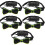 5Pcs Luminous Bow Ties Black Polyester Light Up Wedding Party Decor 8