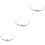 3Pcs Resin Magnifying Makeup Mirror Single Side with Suction Cup 7