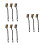 9Pcs Brass Metal Wire Brushes for Rust Removal and Surface Cleaning 8