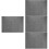 4Pcs Student Writing Felt Mat Grey Calligraphy Cushion Desk Protector 7
