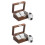 2Pcs Watch Box Coffee Wood with Velvet Lining Display Case Organizer 5