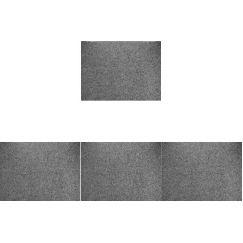 4Pcs Student Writing Felt Mat Grey Calligraphy Cushion Desk Protector 2