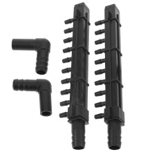 4Sets Black Fountain Nozzle Sprinkler Heads for Mini Fountain Decor