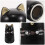 Black Ceramic Dog Memorial Urn Portable Keepsake Ashes Holder 8