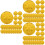 300Pcs Golden Shamrock Plastic Coins St. Patrick's Day Table Decor 6