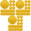 300Pcs Golden Shamrock Plastic Coins St. Patrick's Day Table Decor 3