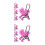 8Pcs Pink Plastic Toy Stroller for Dolls Realistic Playroom Accessory 6