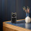 Black Ceramic Dog Memorial Urn Portable Keepsake Ashes Holder 6